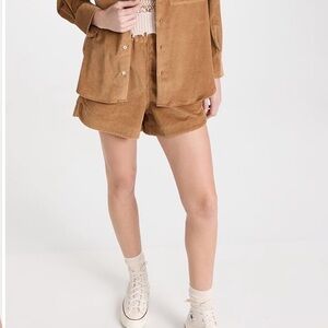 NWT AYR corduroy “staycation” short in color “chipwich”